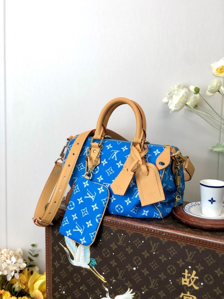 Louis Vuitton M24424 Speedy P9 Bandoulkere 25 Sapphire Blue-2